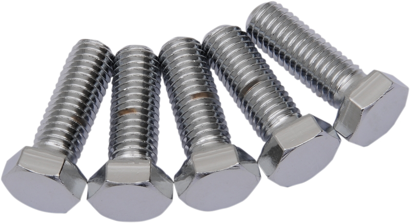 DRAG SPECIALTIES Hex-Head Chrome Bolts MPB674 - 1/2"-13 x 1-1/2" - 5 Pack