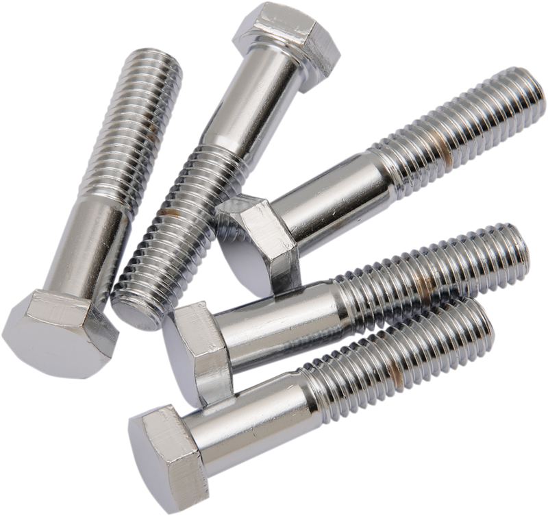 DRAG SPECIALTIES Hex-Head Chrome Bolts - 1/2"-13 x 2-3/4" - 5 Pack