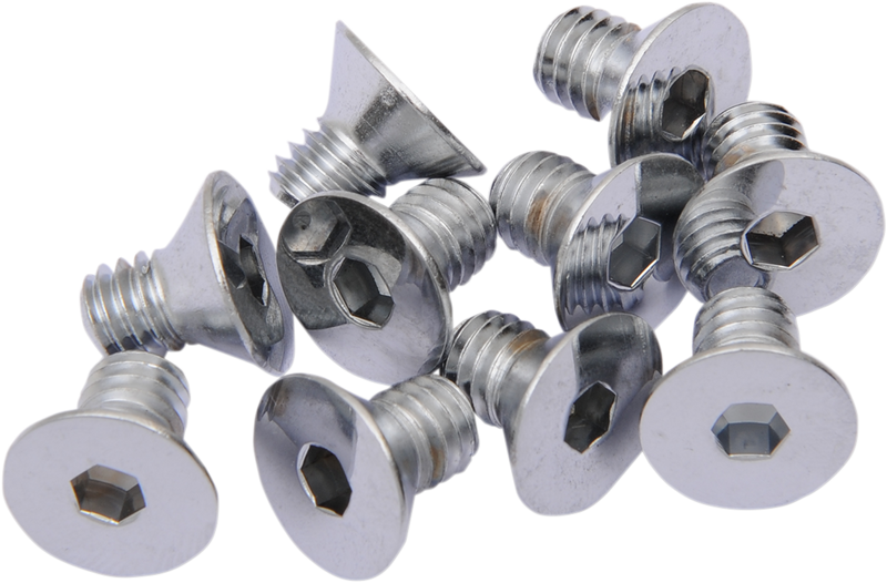 DRAG SPECIALTIES Chrome Flat-Head Bolts - 5/16"-18 x 1/2" - 10 Pack