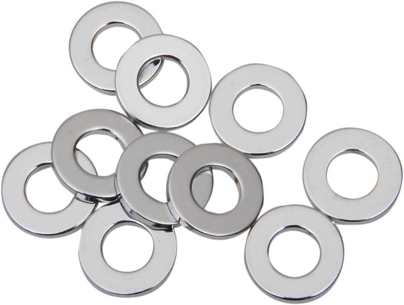 DRAG SPECIALTIES Specialty Flat Washers - 1/8" Thick - 15/32" - 10-Pack
