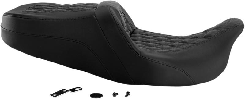 SADDLEMEN Roadsofa™ Seat - Full Lattice Stitch - without Backrest - Touring '08-'24