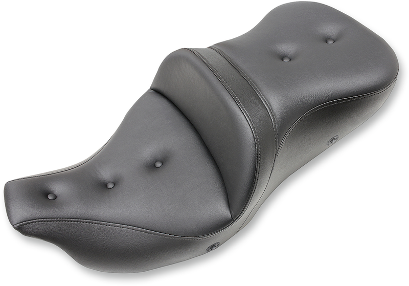 SADDLEMEN Extended Reach Roadsofa™ Seat - Pillow Top - Heated - without Backrest - Touring '08-'24