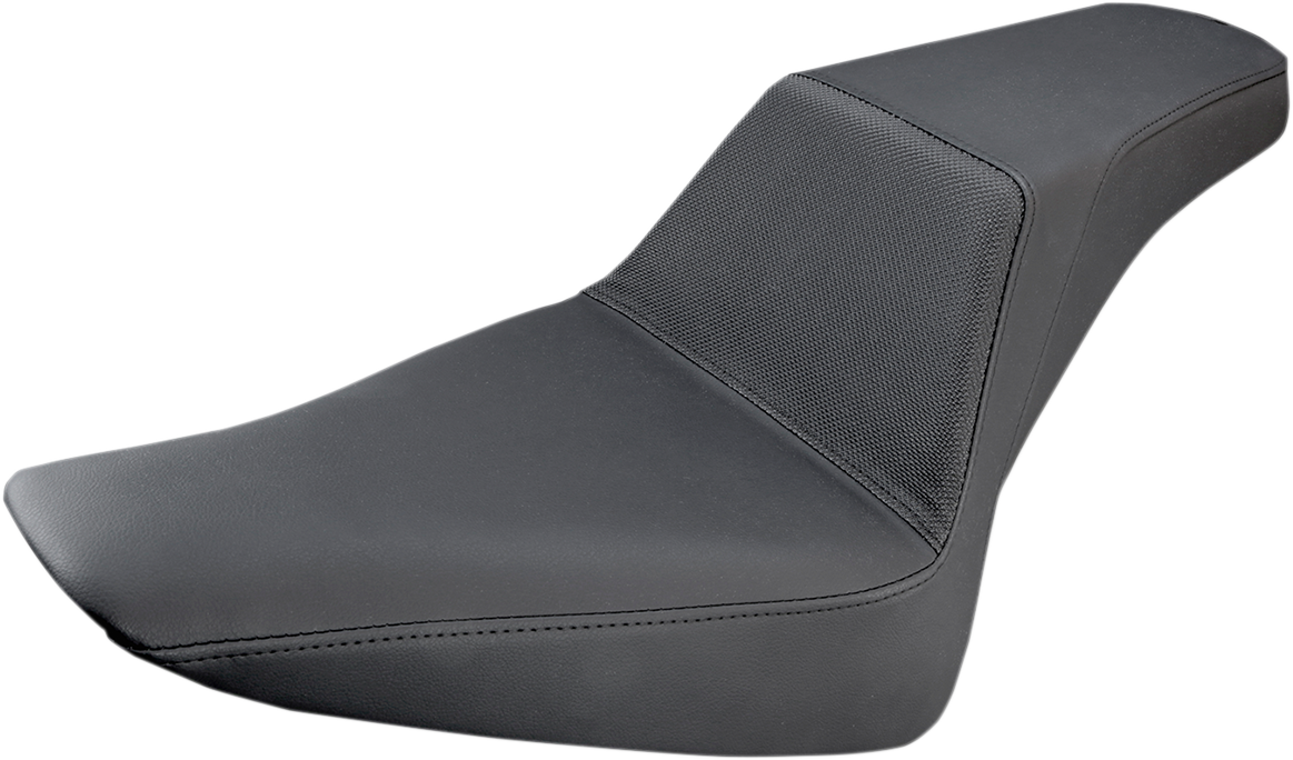 SADDLEMEN Step-Up Seat - Gripper - Black - '12-'17 SOFTAIL
