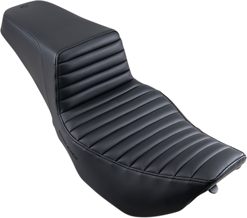 SADDLEMEN Step-Up Seat - Front Tuck-n-Roll - Black - '97-'07 TOURING
