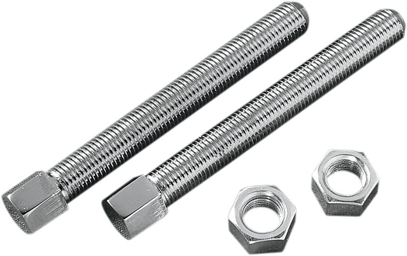 DRAG SPECIALTIES Replacement Rear Chain Adjuster Bolt Set - Chrome - '36-'72 Big Twin