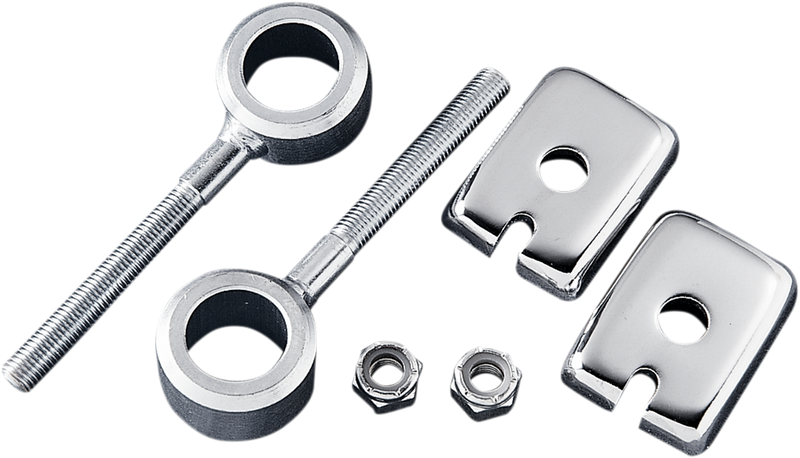 DRAG SPECIALTIES Replacement Rear Chain Adjuster Kit - Chrome - '79-'96 XL, '73-'86 Big Twin