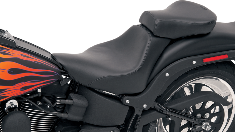 SADDLEMEN Seat - Renegade™ Solo - Smooth - Black - Softail '06-'17