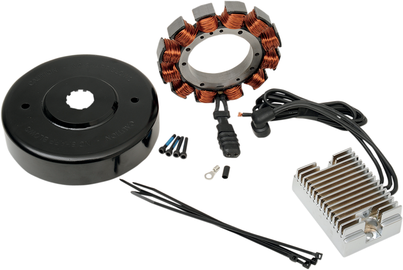 DRAG SPECIALTIES Replacement Heavy Duty Charging Kit with Chrome Regulator - 32A