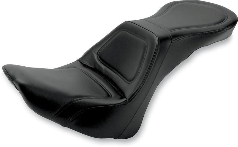 SADDLEMEN Seat - Explorer* - Without Backrest - Stitched - Black - '06-'17 SOFTAIL