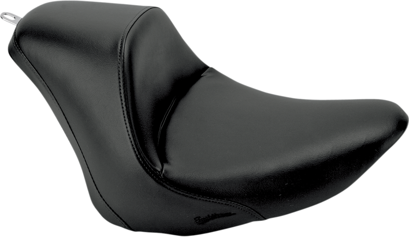 SADDLEMEN Heels Down Solo Seat - Without Backrest - Plain - Black - Softail '06-'17