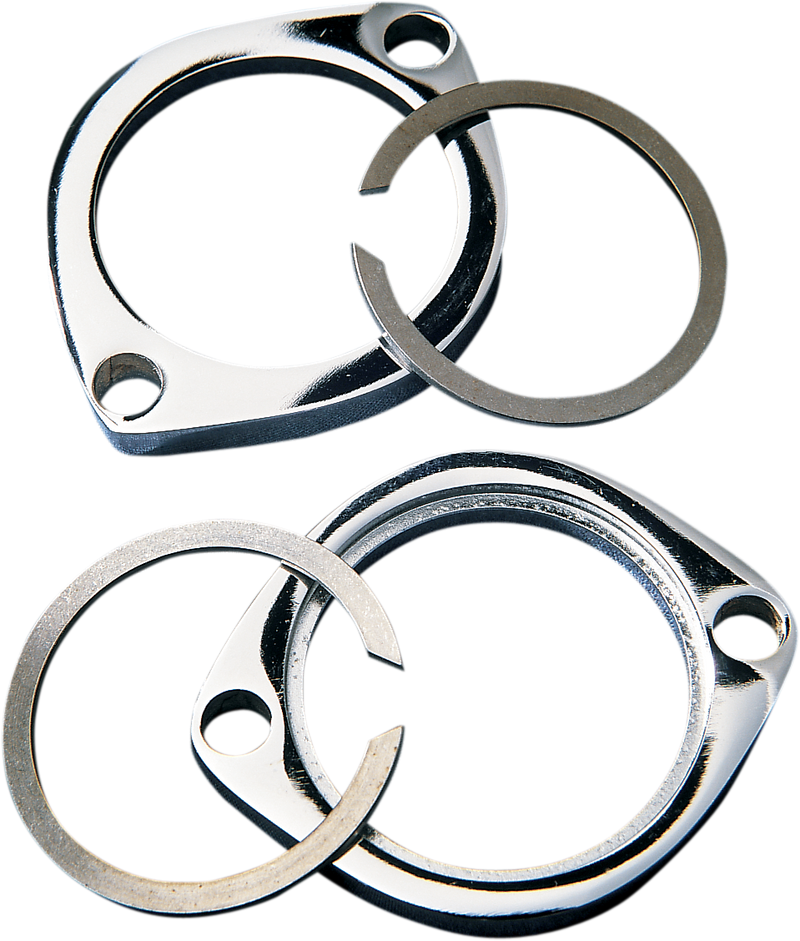 DRAG SPECIALTIES Chrome Exhaust Flange Kit