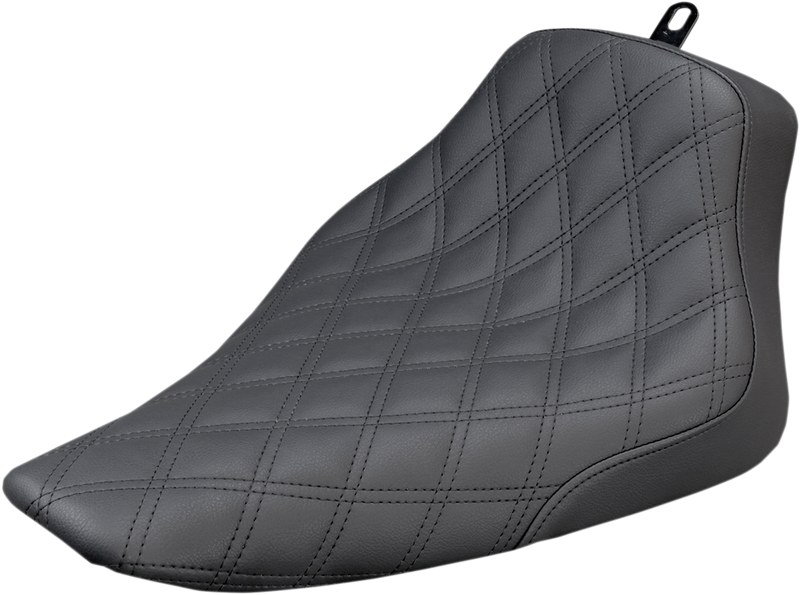 SADDLEMEN Renegade Solo Seat - Lattice Stitched - Black - Softail '12-'17
