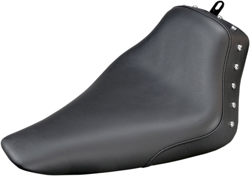 SADDLEMEN Seat - Renegade™ Solo - Black - Studded - Softail '12-'17