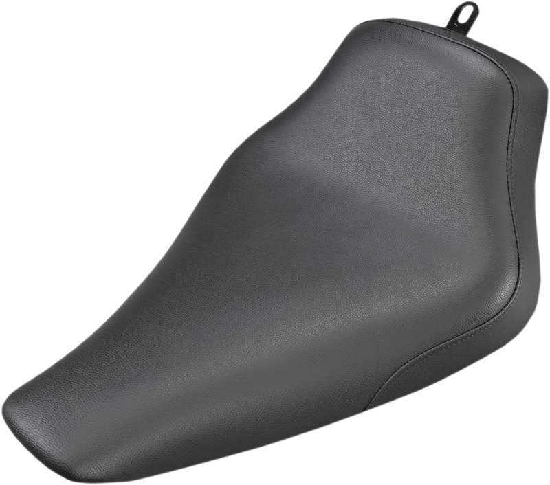 SADDLEMEN Seat - Renegade™ Solo - Black - Smooth - Softail '12-'17