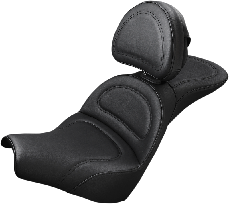 SADDLEMEN Explorer™ Seat — Includes Backrest - Softail '18-'23