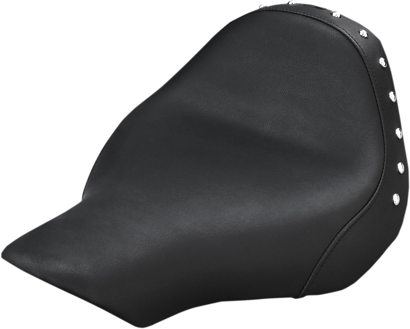 SADDLEMEN Seat - Renegade™ Solo - Black - Studded - Softail '13-'17