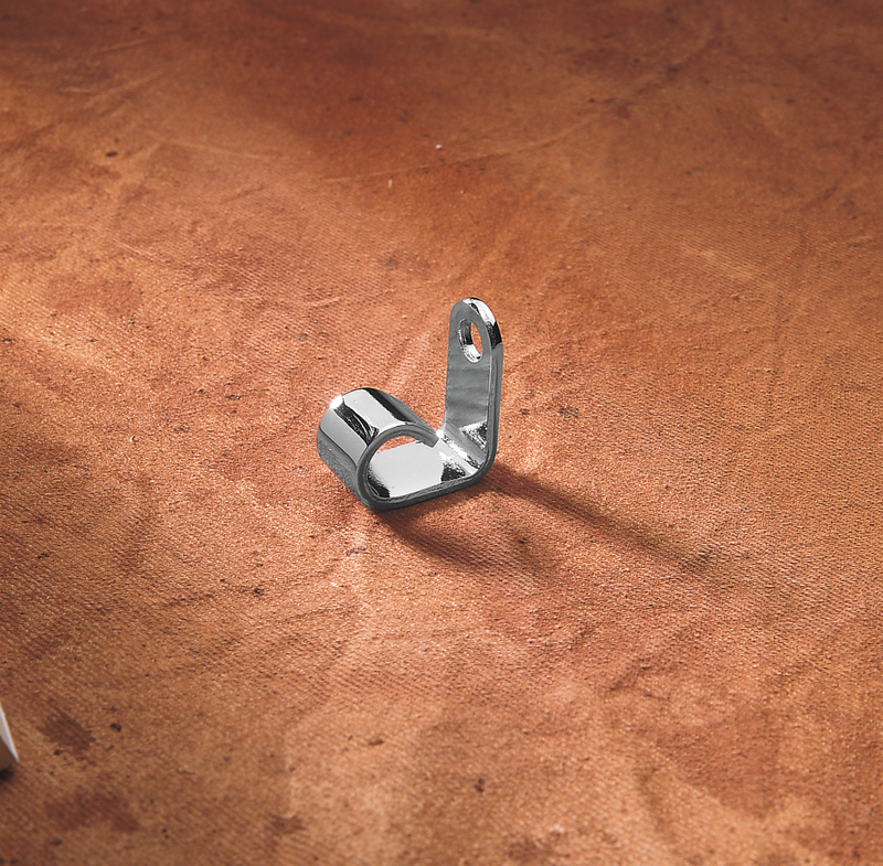 DRAG SPECIALTIES Chrome Clutch Cable Bracket -  '80 - '86 Models