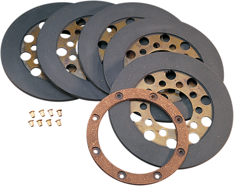 DRAG SPECIALTIES Wet or Dry Friction Plate Set for '68-'84 Shovelhead