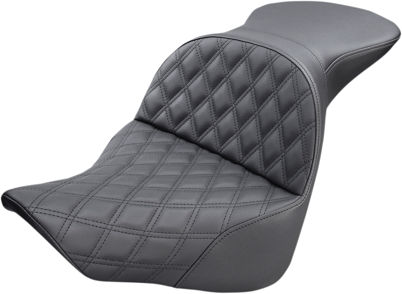 SADDLEMEN Explorer Seat - Lattice Stitched - Softail '18-'24