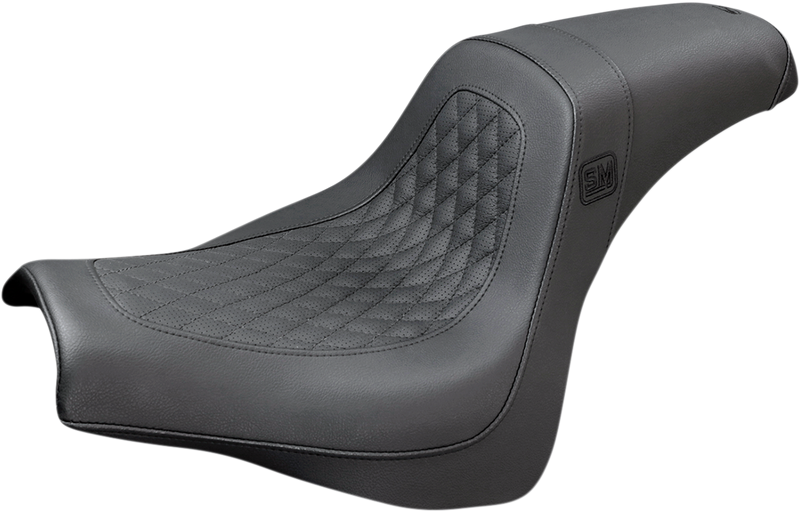 SADDLEMEN Speed Merchant Pro Series Seat - Black - Slim - Softail '18-'22