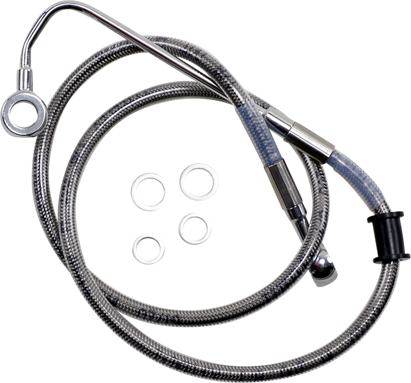 DRAG SPECIALTIES Extended Length Stainless Steel Brake Line - +2" - FLSTCI '15-'17