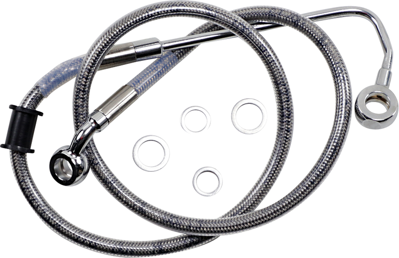 DRAG SPECIALTIES Extended Length Stainless Steel Brake Line - +2" - FLSTNI '15-'17