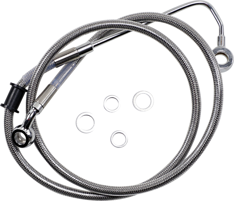 DRAG SPECIALTIES Extended Length Stainless Steel Brake Line - +10" - FLSTNI '15-'17