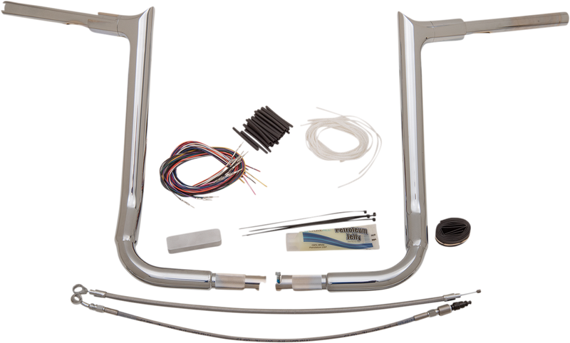 FAT BAGGERS INC. 1-1/2" EZ Install Pointed Top Handlebar Kit - 16" - Chrome 809116