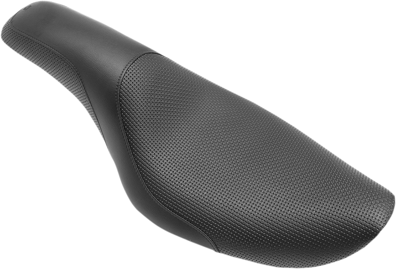 SADDLEMEN Profiler™ Basket-weave Seat - Black - Dyna '96-'03
