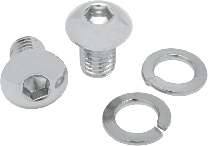 MUSTANG Solo Seat Bolts and Mounting Nuts - Chrome - Softail