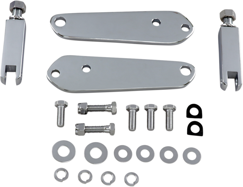 DRAG SPECIALTIES Front Mount Highway Peg Kit - Chrome - Dyna