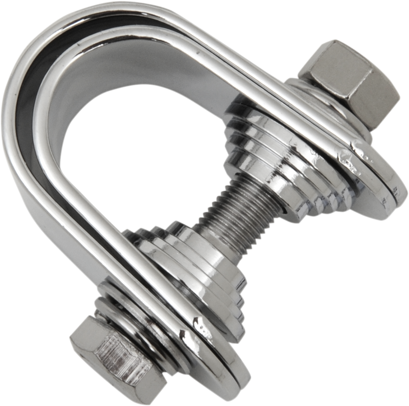 DRAG SPECIALTIES Mini Speedometer/Tachometer Clamp - Chrome