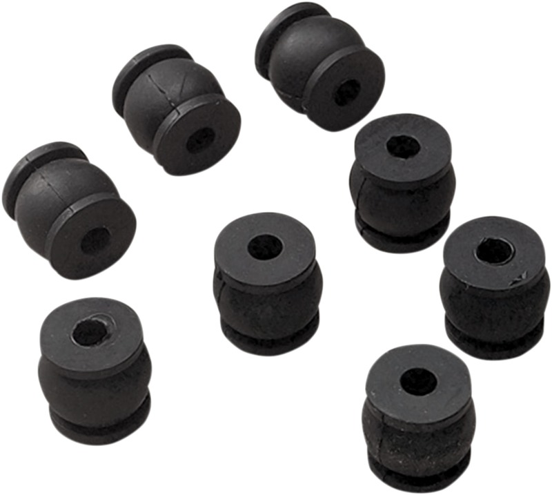 DRAG SPECIALTIES Replacement Floorboard Isolation Dampers - Black - FL