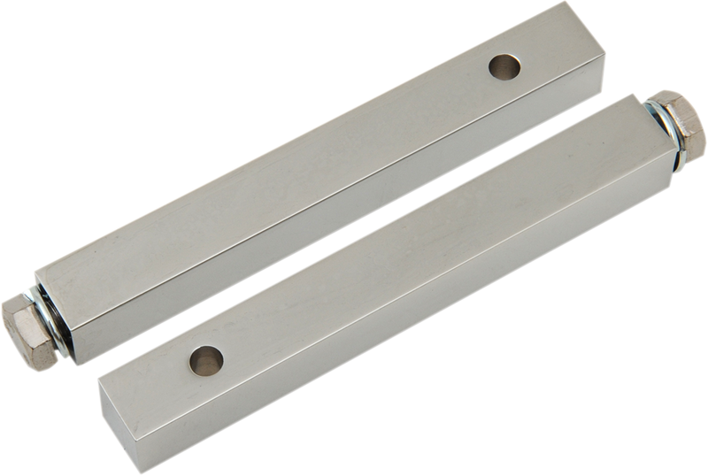 DRAG SPECIALTIES 5/8" Square Footpeg Mounting Blocks - Chrome - 5" Length