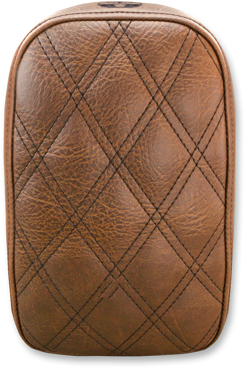 SADDLEMEN Detachable Pillion Pad - Lattice Stitched - Brown