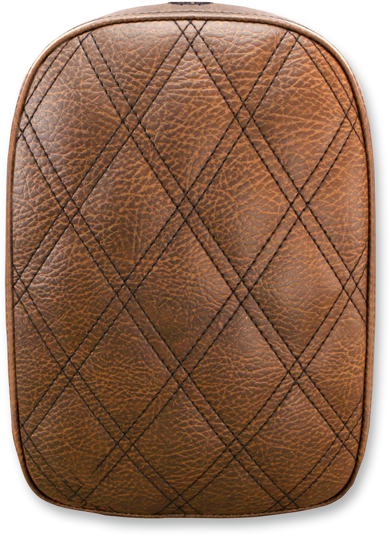 SADDLEMEN Detachable Pillion Pad - Lattice Stitched - Brown