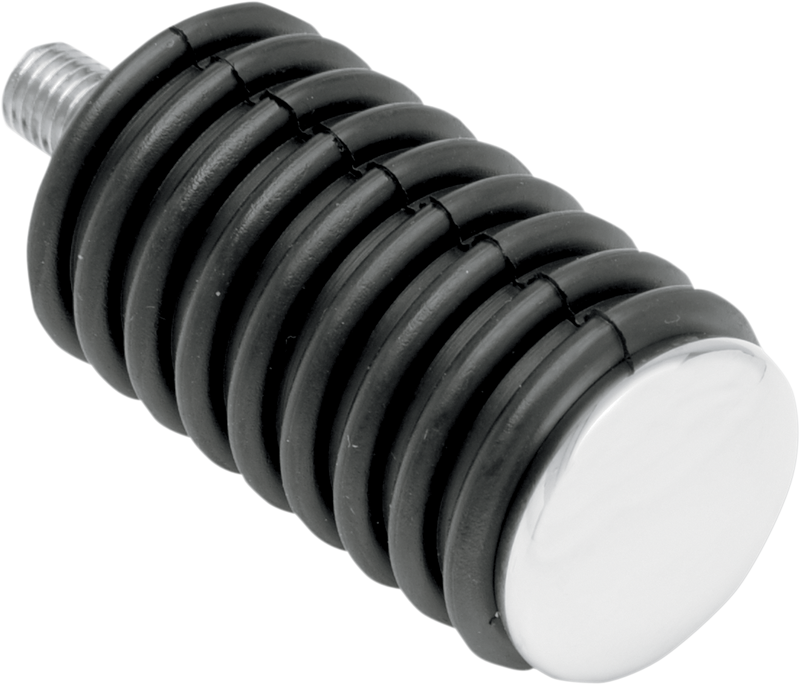 DRAG SPECIALTIES Rubber Male Mount Shift Peg - Chrome End