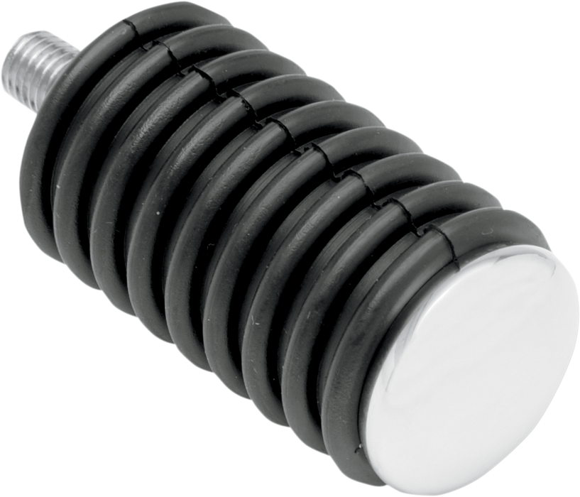DRAG SPECIALTIES Rubber Male Mount Shift Peg - Chrome End