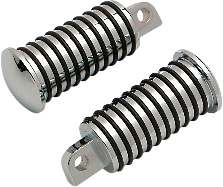 DRAG SPECIALTIES Sundance Driver Footpegs - Chrome / Black - FXR