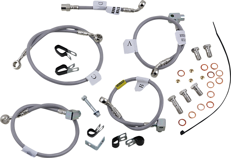 GBRAKES Brake Line - Stainless Steel FK003D716-5