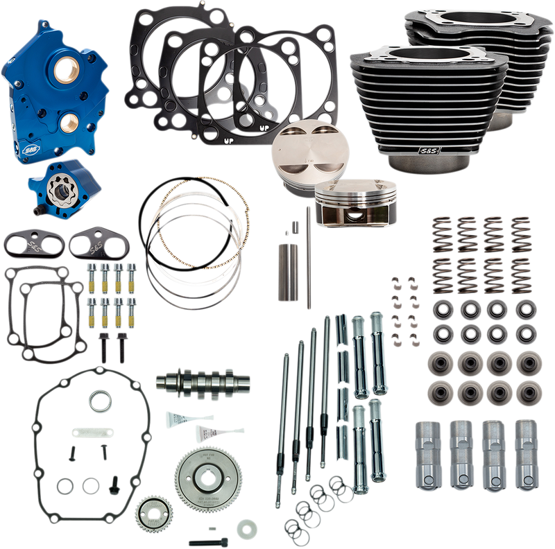 S&S CYCLE 128" Power Package Engine Performance Kit - Gear Drive