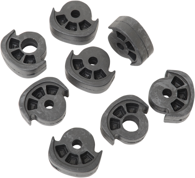 DRAG SPECIALTIES Replacement Soft-Ride Large Footpeg Rubber Insert Set - Black