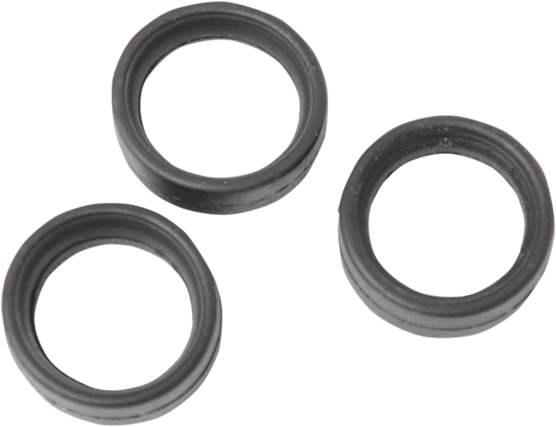 DRAG SPECIALTIES Replacement Soft-Ride Footpeg / Shift Peg Rubber Ring Set - Black