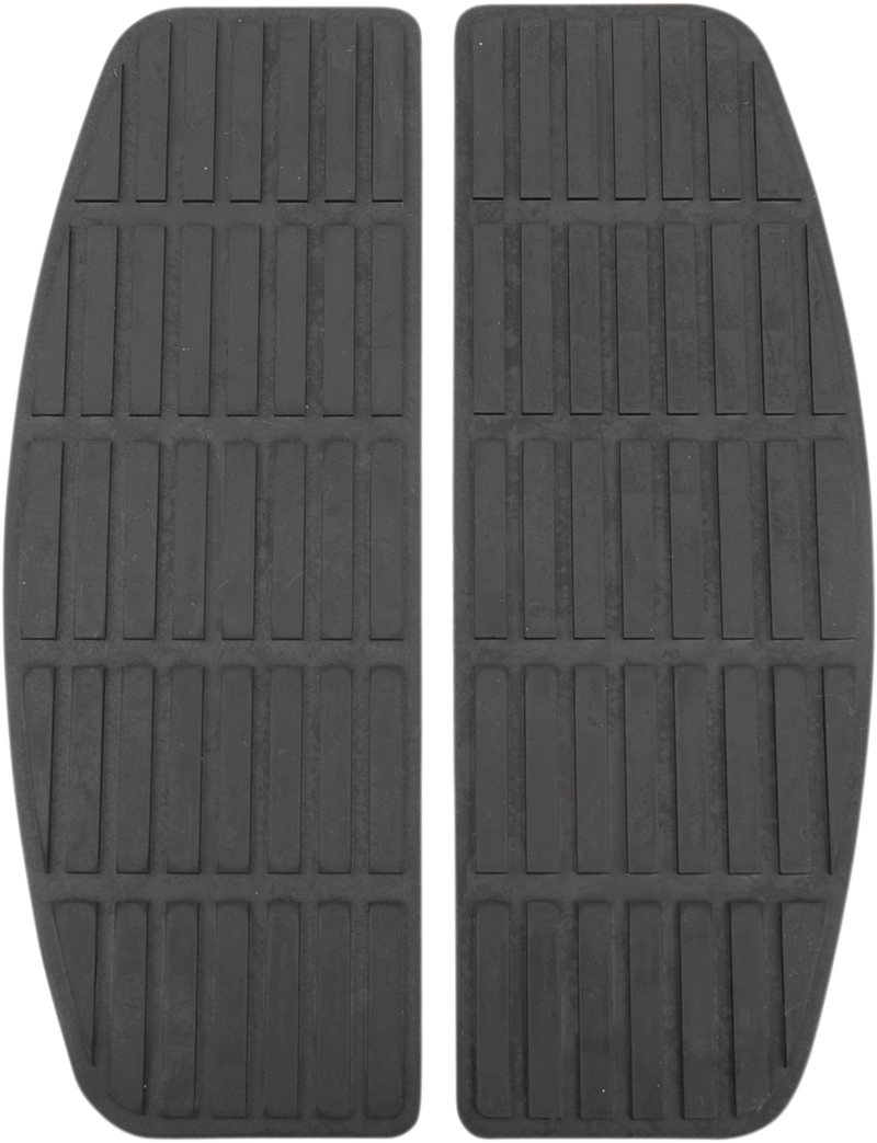 DRAG SPECIALTIES Replacement Rectangle Rubber Rider Floorboard Pads - Black