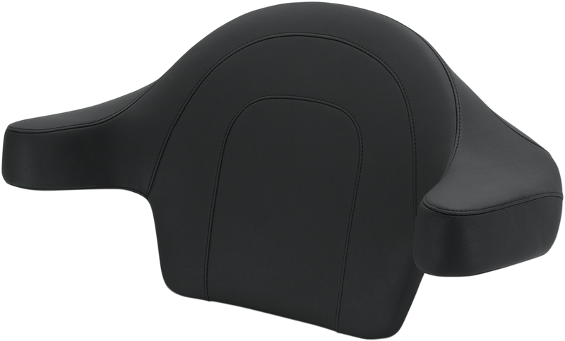 MUSTANG Vintage Extended Arm Wrap-Around Backrest - Black Stitch - Touring '14-'21