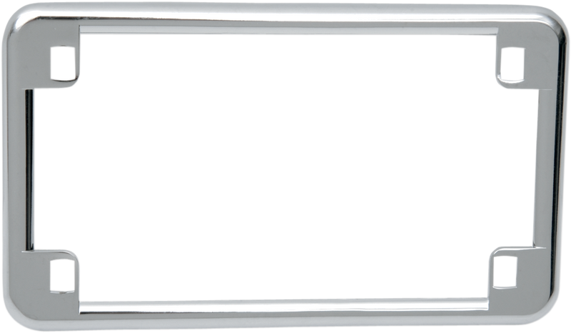DRAG SPECIALTIES Die-Cast Flat License Plate Frame - Chrome