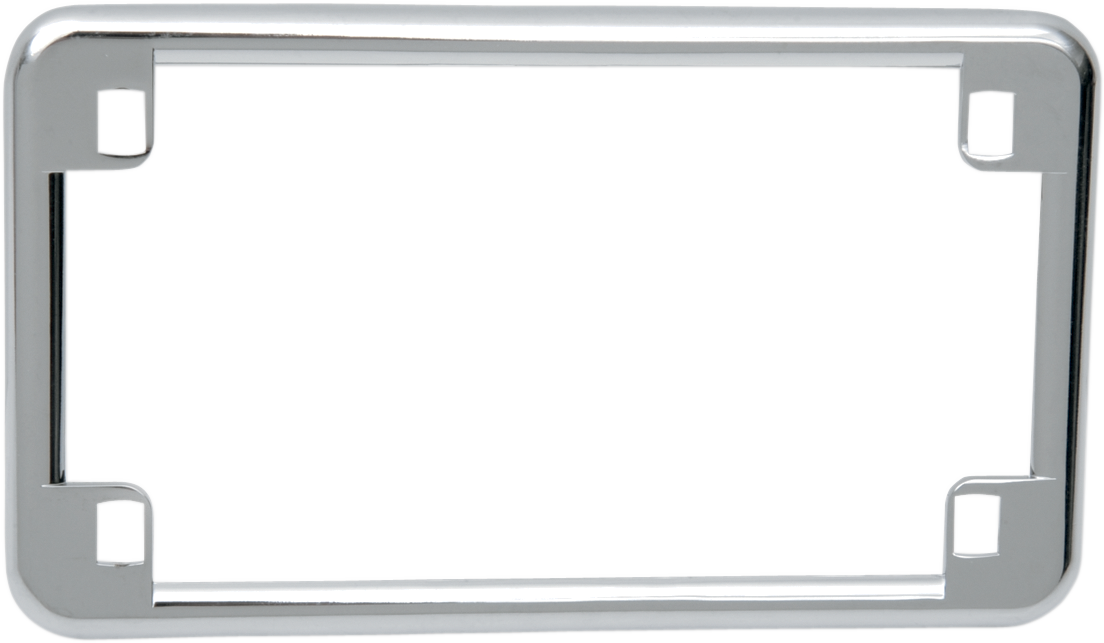 DRAG SPECIALTIES Die-Cast Flat License Plate Frame - Chrome