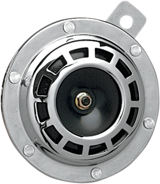 DRAG SPECIALTIES Replacement 12 V 4" Round Horn with Cover - Chrome - Mag Style