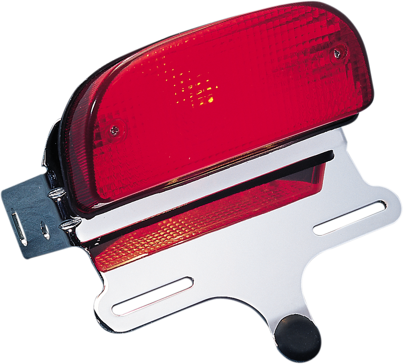 DRAG SPECIALTIES Custom Fat Bob-Style Taillight and Bracket Assembly - Chrome