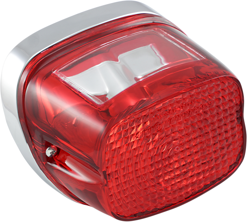 DRAG SPECIALTIES Replacement Taillight - Chrome Housing - Red Lens